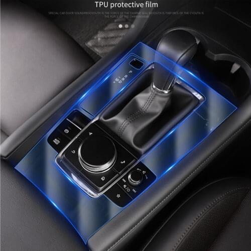 Gear Shift Frame Panel Membrane Protective Film For Mazda 3 Axela 2020 2019 Interior Modification Car Decoration