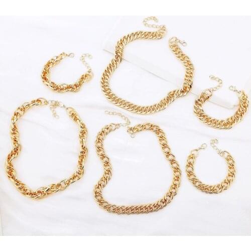 Punk Figaro Chain Choker Necklace For Women Chain Necklace Collar Jewelry Gold Color Thick Chain Necklace Women Big Chocker 2020