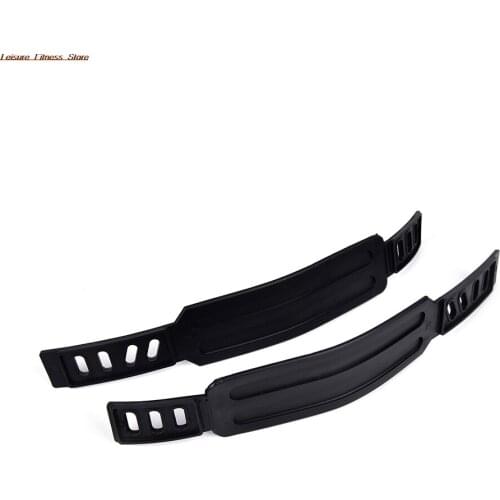 1 Pair Black Bicycle Pedal Straps Belts Cycling Fix Bands Tape Generic For Most More Stationary Fitness Exercise Bike