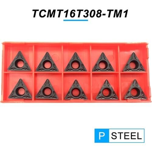 10PCS TCMT16T308 TM1 PC4125 High Quality Internal Turning Tool TCMT 11T308 Carbide Inserts CNC Lathe Cutter Tool For Steel
