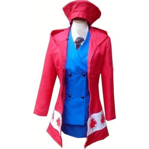 2020 APH Hetalia Canada Cosplay Jotai Meg Margaret Williams Uniform Dress Cosplay Costume
