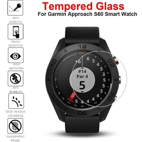 3Pcs/Lot Premium Tempered Glass For Garmin Approach S60 Screen Protector Film For Garmin Approach S60 SmartWatch Protective Film