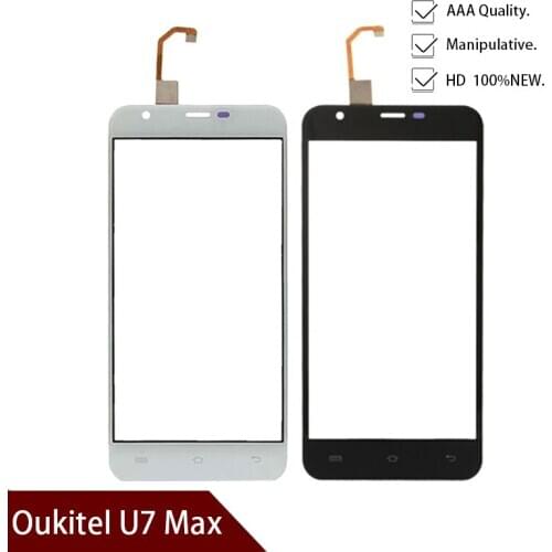 5.5" inch Mobile Phone Touch Screen Oukitel U7 Plus For Oukitel U7 Max Touch Screen Digitizer Panel Front Glass Lens Sensor