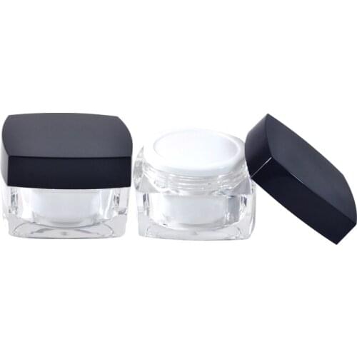 500PCS*30g Wholesale Cosmetic Clear Jars High Quality clear Acrylic jar 5g 10g 15g 30g Eye Cream Jars Container Case Make up