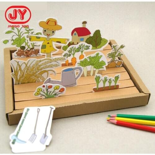 Children Toys DIY 3D Farm vegetable field Puzzle Game Assembly Education Toys for Children Teens Adult Gift Kids Toys Boys