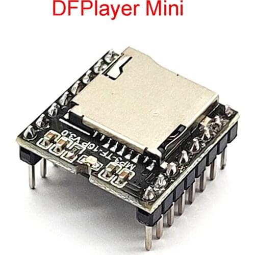DF Player Mini MP3 Player Module MP3 Voice Decode Board Supporting TF Card U-Disk IO/Serial Port/AD MP3-TF-16P