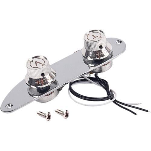 Chrome Control Plate For Genuine 51 P Bass Guitar