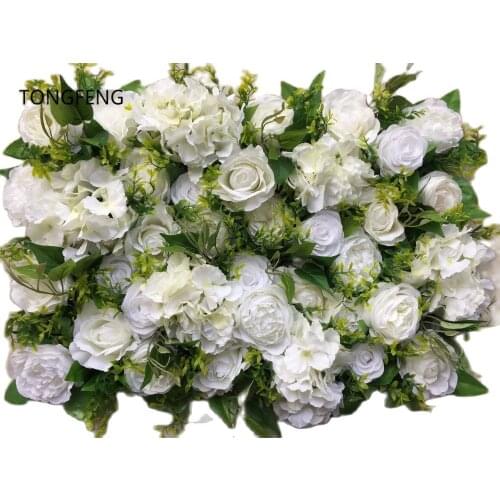 10pcs/lot Artificial silk rose peony 3D flower wall wedding backdrop decoration flower runner wedding stage decoration TONGFENG