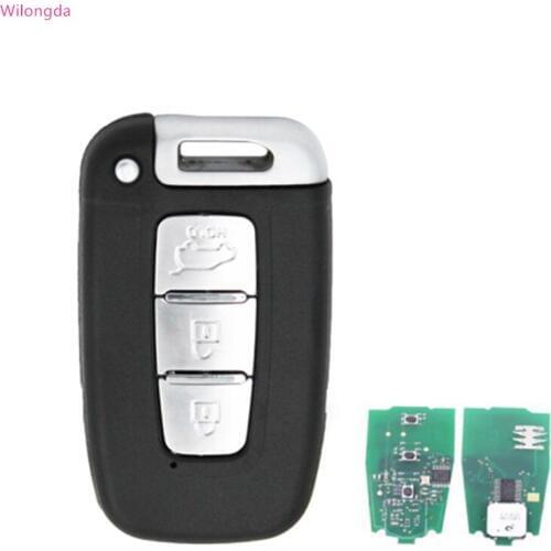 Wilongda Keyless car key 3 button smart remote key 433mhz For Hyundai For New Hyundai Santa car key