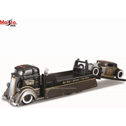 Maisto 1:64 COE Flatbed 1929 Ford Model A Design elite transport Die-casting car model collection gift toy