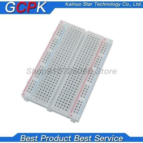 Breadboard 400 points Solderless proto board 400 comtacts transparent protoboard