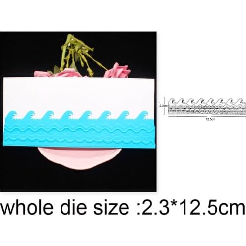 Craft metal cutting dies cut die mold Wave Strip Border Decoration Scrapbook paper craft knife mould blade punch stencils dies