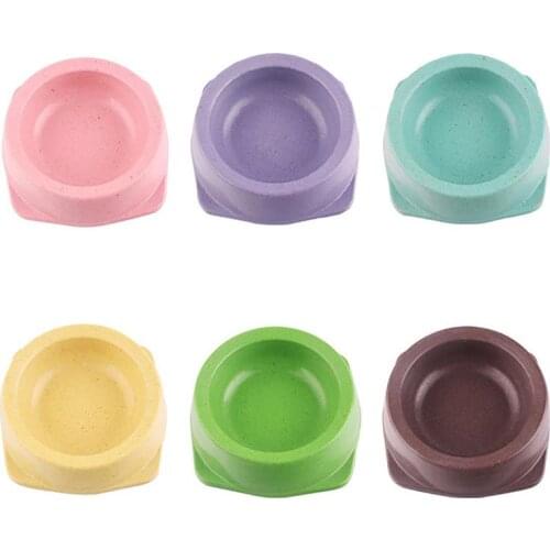 Non-Slip Cat Bowl Dog Bowl Bamboo Fiber Pet Feeding Cat Water Bowl For Cats Food Pet Bowls For Dogs Feeder Product Supplies