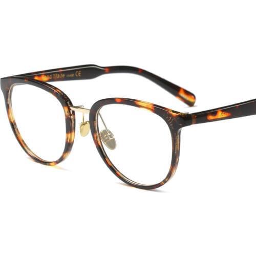 Luxury Brand Designer Metal Temple Eye Glasses Men Women Full Oversized Big Frame Myopia Eyeglasses Prescription Red Eyewear