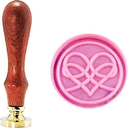 Love Heart Wax Seal Stamp Wedding Invitations Vintage Gift Rosewood Handle Custom Picture Letter Set Kit Signature Custom