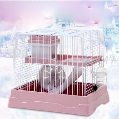 Hamster Cage Gift Bag Double Transparent Luxury Villa Jinxiong Nest Supplies