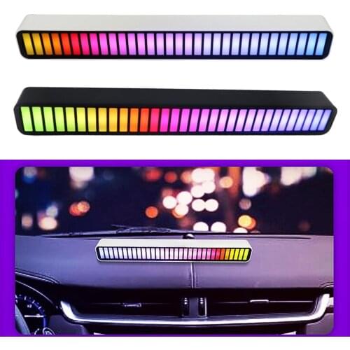 LED USB Pickup Rhythm Light Sound Control RGB Colorful Energy-Saving Music Atmosphere Lamp SUV Van Trucks Home Party