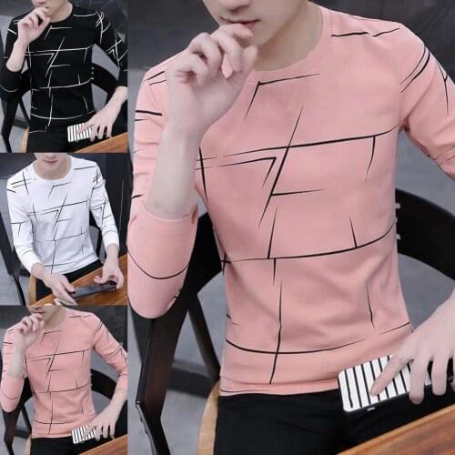 Anti-shrink Slim Casual Slim Men Top for Autumn Shirt Anti-shrink Slim Casual Slim Men Top for Autumn