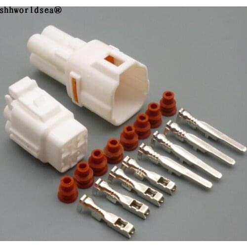 Shhworldsea 1sets 6180-4771 6188-0004 4 Pin MT090 Sealed Motorcycle Connector Female Male Housing Automotive Wire Connector
