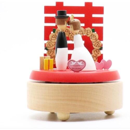 Spin Eight Sound box Wooden wedding music box for girlfriends and girls girlfriends birthday wedding gifts for new couples