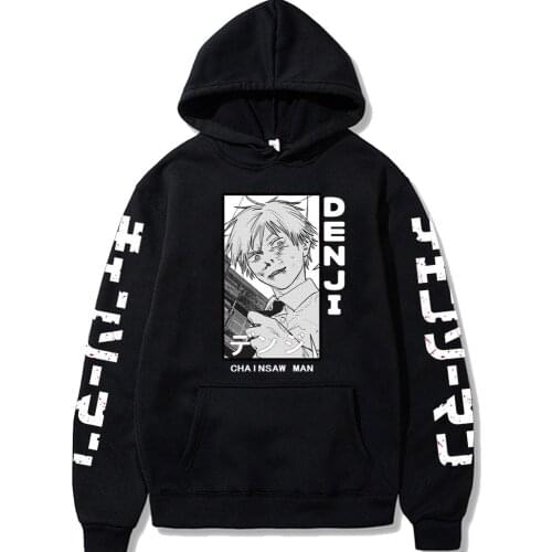 Anime Graphic Hoodie for Men Women Sportswear Makima Denji Aki Hayakawa Cosplay Adult Clothes Hot Anime Chainsaw Man Hoodie