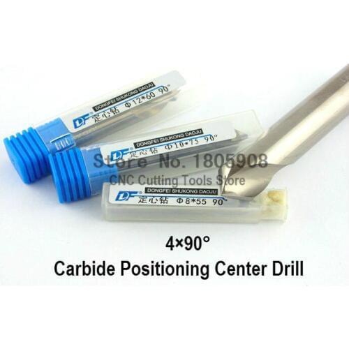 Carbide cutting tools High quality M4 * 90 positioning center drill,alloy chamfering bit,alloy fixed-point drill center drill