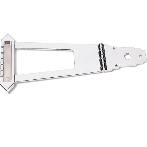 High Quality Zinc Alloy 6 String Jazz Archtop Guitar Trapeze Tailpiece Bridge Chrome