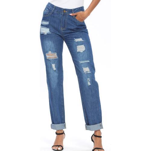 Jeans Pants Women 2020 Hole Ripped Woman Denim Pants Trousers For Women Long Pencil Pants Skinny Jeans