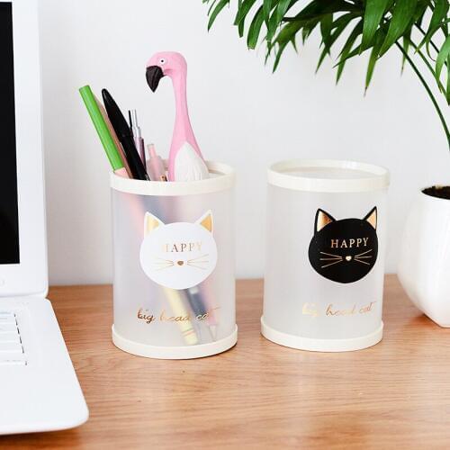 1pcs Creative DIY pen holder Youfan Cartoon personality PP desktop pen holder / student Storage storage pen holder