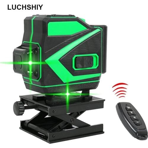 3D 4D Laser Level Green Line Device Beam Laser Self-Leveling 360 Horizontal Vertical Cross 12/16 Lines Laser Level Measure Tool