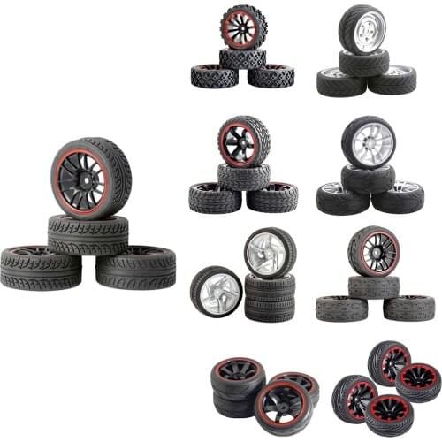 4pcs RC Tires for WLtoys 144001 124018 Monster Off Road Car Upgrade Parts