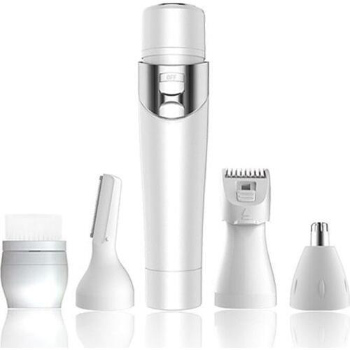 5 in 1 Multi-function Ladys Epilator USB Charging Body Nose Hair Eyebrows Trimmer Waterproof Epilator Portable Facial Cleanings