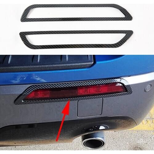Car Tail Foglight Lamp Cover Fit For Ford Explorer 2020 2021 Carbon Rear Fiber Fog light Frame