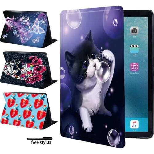 Tablet Case for Apple IPad 2/3/4/iPad(5th/6th Gen) 9.7 Inch - New Leather Flip Stand Foldable Cover Case (Animal and Old Image)