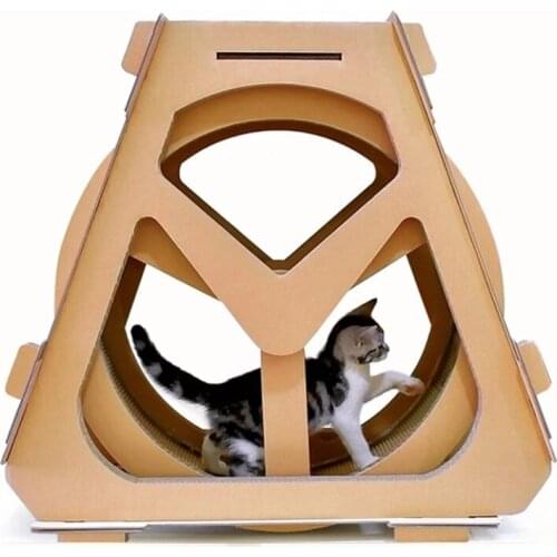 Cat Scratcher Cat Weight Loss Treadmill Waterwheel Ferris Wheel Pet Toy Corrugated Paper Sports Treadmill Dog Furniture