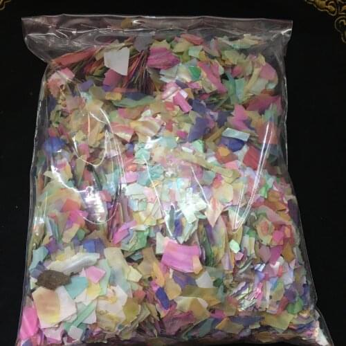 200G Colored Nail Art Jewelry Natural Shell Paper Fragments Irregular Shell Fragment