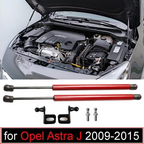 Damper for Opel Astra J 2009-2015 For Opel GTC For Vauxhall Front Hood Bonnet Modify carbon fiber Gas Struts Lift Support Shock