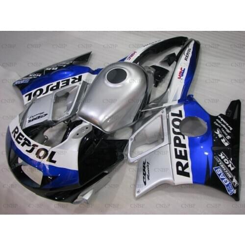For Honda Cbr600 1991 - 1994 Full Body Kits for Honda Cbr600 1991 Fairings CBR 600 F2 93 94 Blue Black Silver Repsol Abs Fairing