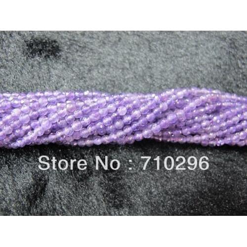 Amethyste Quartz Faceted Beads 2mm 3mm 4mm Faceted Gem stone jewelry beads 5strings of 15.5"