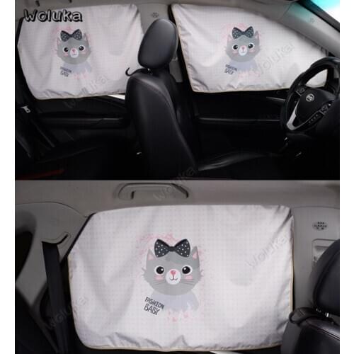 Magnetic Sunlight Block Car Side Window Sunshade Telescopic Waterproof Fast-install Car Side Window Visor Insulation CD50 Q01