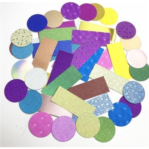 Wholesales internal Glitter Background Paper for Round box Professional Packaging Accessories for Eyelash Case For the inside la