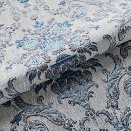 Custom curtains for Living Room Bedroom Shading Jacquard Flower Cotton Linen High Precision Jacquard Curtain General Pleat