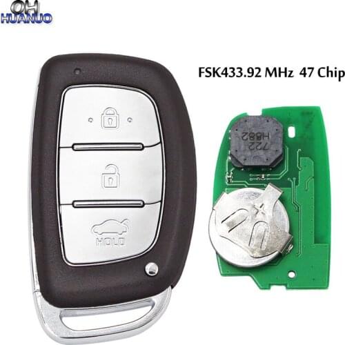 3 Button FSK433.92 MHz Keyless-Go Remote Control Key / NCF2971X / HITAG 3 / 47 Chip / PN: 95440-G2100 / HY22 /For Hyundai IONIQ