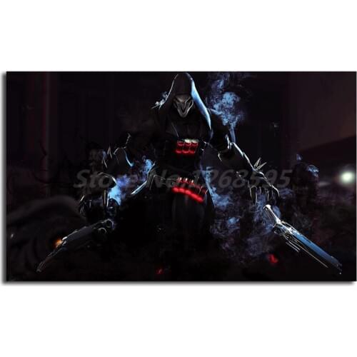 Reaper Gun Shadow Overwatchs Game Wallpaper Canvas Painting Print Living Room Home Decor Modern Wall Art Oil Painting Poster