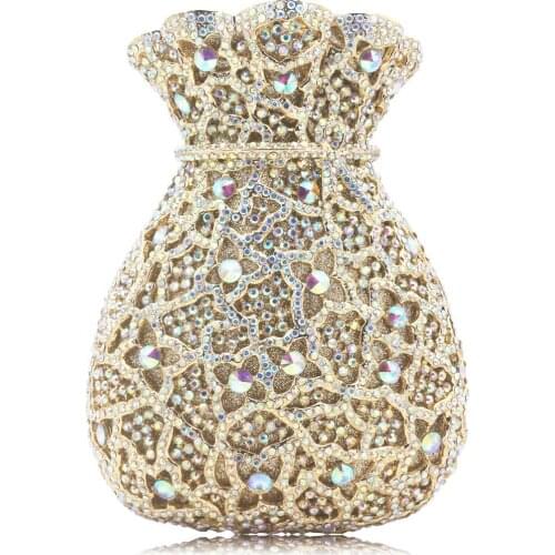 Bag For Women Luxury Women Evening Money Pouch Bags Diamonds Crystal Clutches Rhinestone Bridal Wedding Cocktail Party Purses