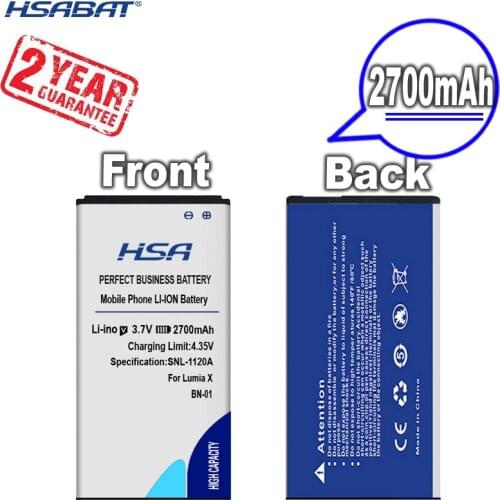 New Arrivals 2700mAh BN-01 BN01 BN 01 Mobile Phone Battery for Nokia Lumia X 1045 RM-980 RM 980 Normandy/X2 X+ Plus 1013 X2DS