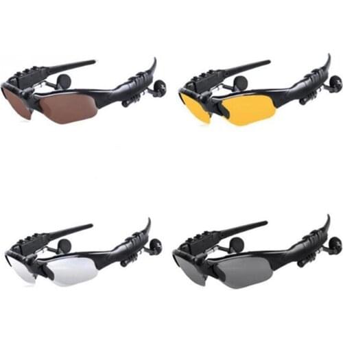 Cycling Sunglasses Riding Bluetooth Earphone Smart Glasses Outdoor Glasses Bike Mic Headphone Wireless with Sport Sun E4V2