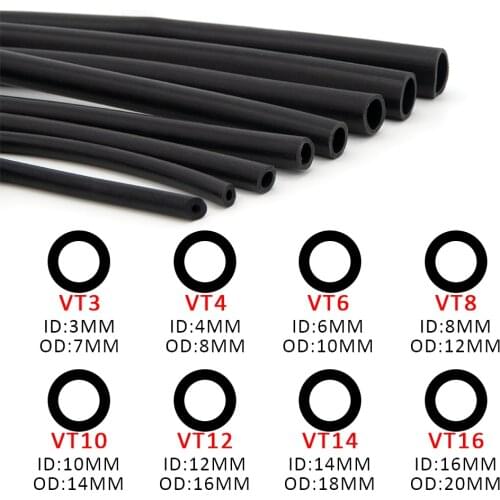 Universal 6mm Auto Motorcycle Vacuum Silicone Hose Racing Line Pipe Tube Gas Oil Hose Fuel Line Petrol Tube Pipe blue black