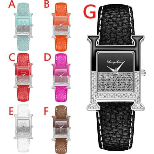 VANSVAR Ladies Casual Quartz Leather Strap Watch Analog Watch Minimalist Fashion Ultra Thin Simple Watches Luxury Top Fashion