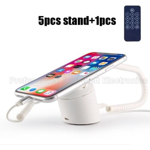 Mobile phone security display stand burglar alarm anti-theft device for retail shop